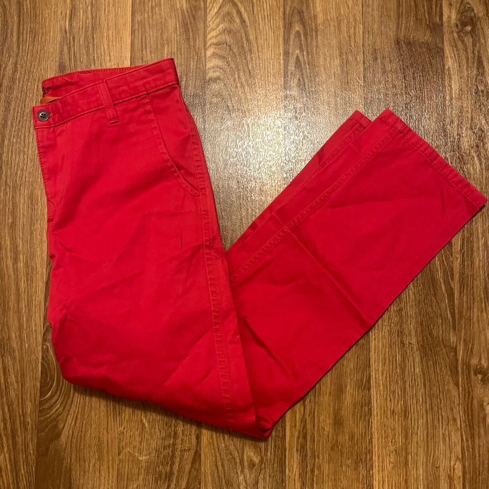 Dockers Georgia‎ Bulldogs Chino Pants  Men 31x30 Red Casual Embroidered Logo